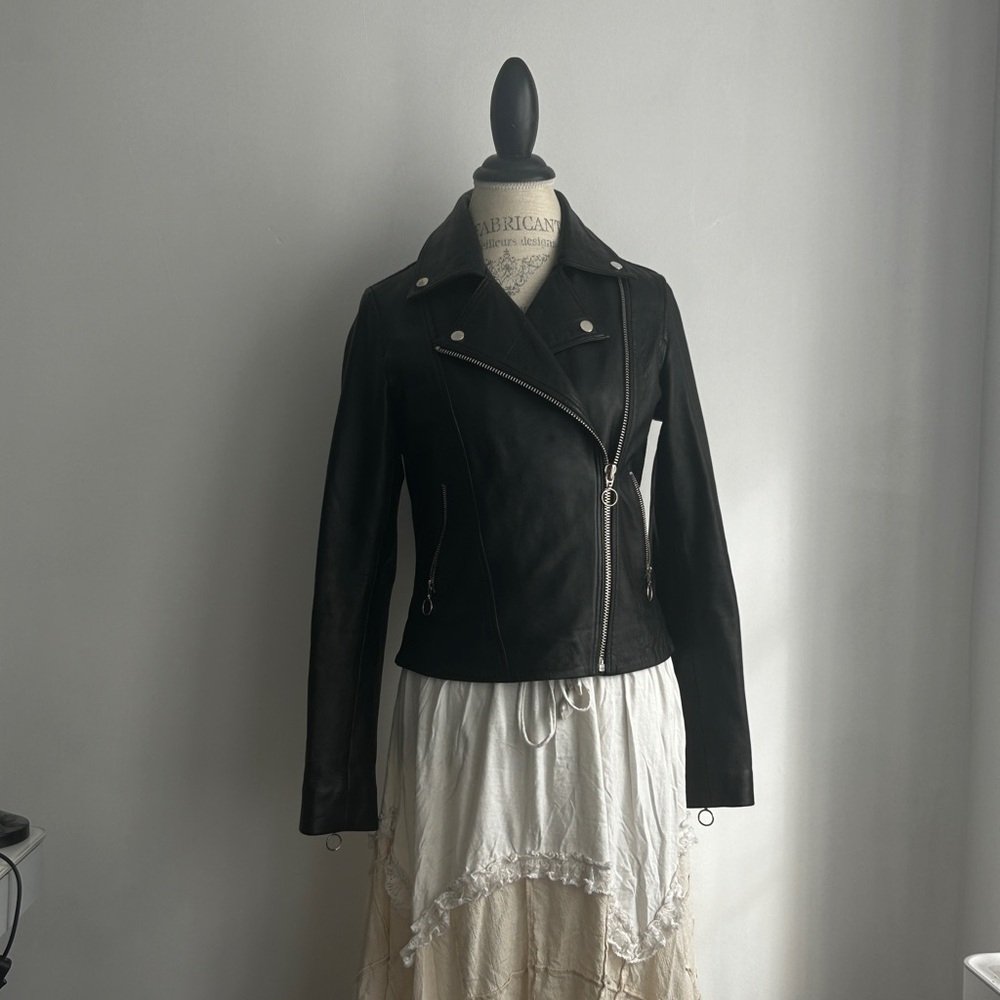 Black Leather Women's Jacket
